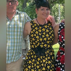 Retrolicious Beehive fit and flare dress!